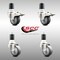 Service Caster 3.5 Inch 316SS Thermoplastic Rubber 1-7/8 Inch Stem Caster Lock Brake SCC, 2PK SCC-SS316TTLEX20S3514-TPRB-2-S-2-178 - alternate 4